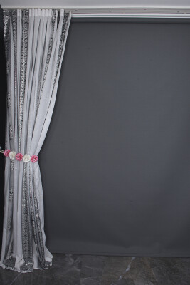 ORGANZE 2850 KREM RENK 5_3 Hazır dikilmiş Pileli Fon Perde 300*260 cm - 7