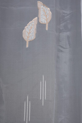 ORGANZE 2950 KREM RENK 5_3 Hazır dikilmiş Pileli Fon Perde 300*260 cm - 6