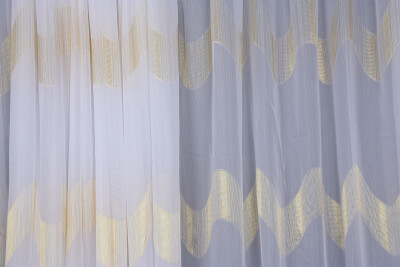 ORGANZE 3050 KREM RENK 5_3 Hazır dikilmiş Pileli Fon Perde 300*260 cm - 2