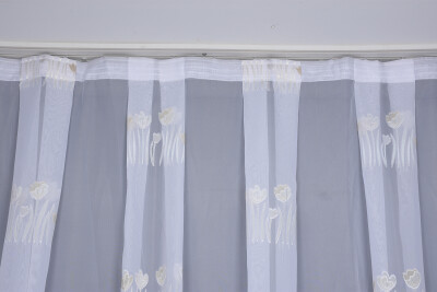 ORGANZE 3150 BEYAZ RENK 5_3 Hazır dikilmiş Pileli Fon Perde 300*260 cm - 2