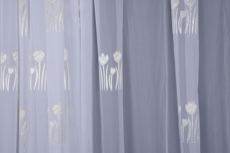 ORGANZE 3150 BEYAZ RENK 5_3 Hazır dikilmiş Pileli Fon Perde 300*260 cm - 3