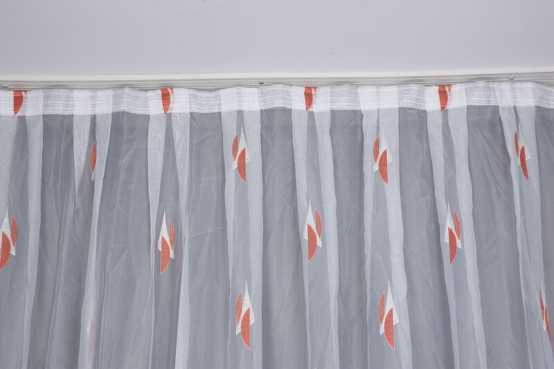 ORGANZE 3250 KREM RENK 5_3 Hazır dikilmiş Pileli Fon Perde 300*260 cm - 2