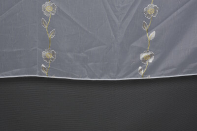 ORGANZE 3350 KREM RENK 5_3 Hazır dikilmiş Pileli Fon Perde 300*260 cm - 6