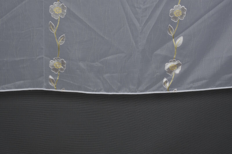 ORGANZE 3350 KREM RENK 5_3 Hazır dikilmiş Pileli Fon Perde 300*260 cm - 6