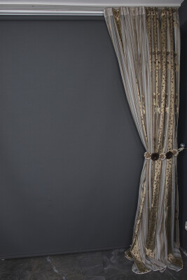 ORGANZE 3450 BEYAZ RENK 5_3 Hazır dikilmiş Pileli Fon Perde 300*260 cm - 13