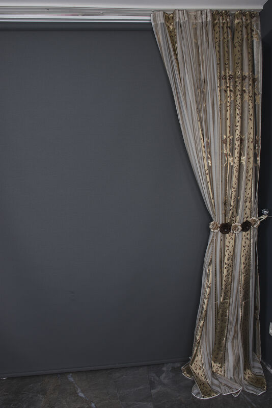 ORGANZE 3450 BEYAZ RENK 5_3 Hazır dikilmiş Pileli Fon Perde 300*260 cm - 13