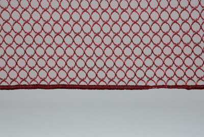 ORKİDE KIRMIZI RENK TEK KANAT Hazır dikilmiş Pileli Fon Perde 75*260 cm - 3