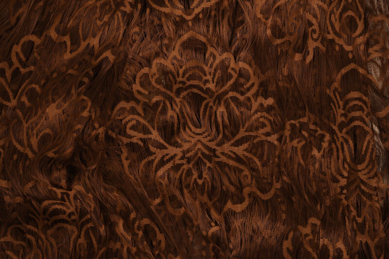 ÖRÜMCEK MODEL ACI KAHVE RENK İP PERDE HAZIR DÜĞMELERİ DİKİLMİŞ İP PERDE 300*270 cm - 4