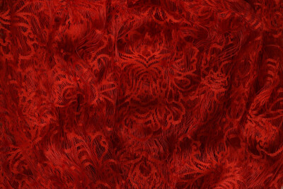 ÖRÜMCEK MODEL KIRMIZI RENK İP PERDE HAZIR DÜĞMELERİ DİKİLMİŞ İP PERDE 300*270 cm - 4