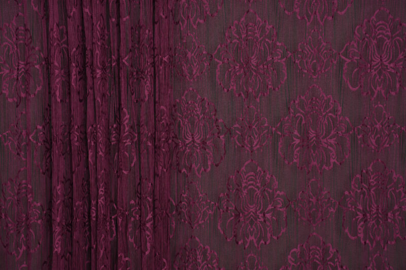 ÖRÜMCEK MODEL MOR RENK İP PERDE HAZIR DÜĞMELERİ DİKİLMİŞ İP PERDE 300*270 cm - 3