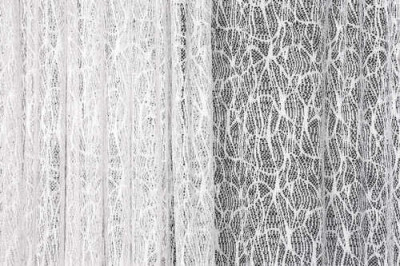 ÖRÜMCEK TÜL BEYAZ RENK TEK KANAT Hazır dikilmiş Pileli Fon Perde 300*260 cm - 4