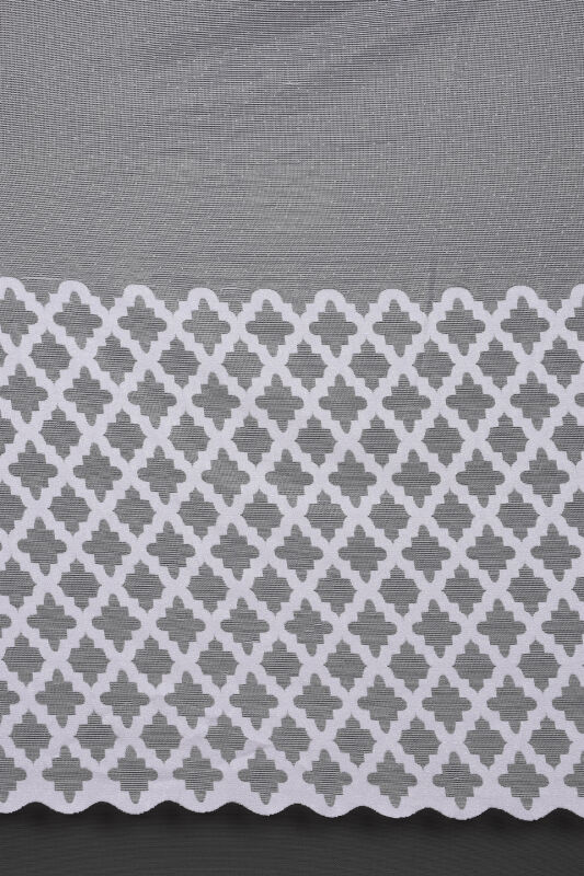 OSMANLI MODEL BEYAZ RENK Dikilmiş Pileli Fon Perde 300*260 Cm - 1