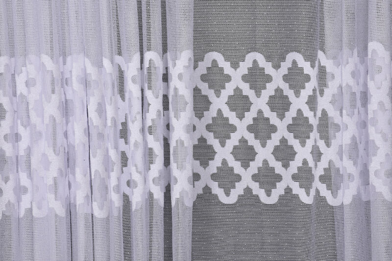 OSMANLI MODEL BEYAZ RENK Dikilmiş Pileli Fon Perde 300*260 Cm - 5