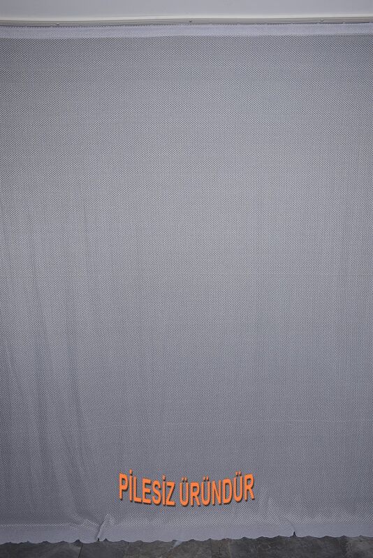 PETEK MODEL GRİ RENK TEK KANAT PİLESİZ Hazır Fon Perde 200*260 cm - 1