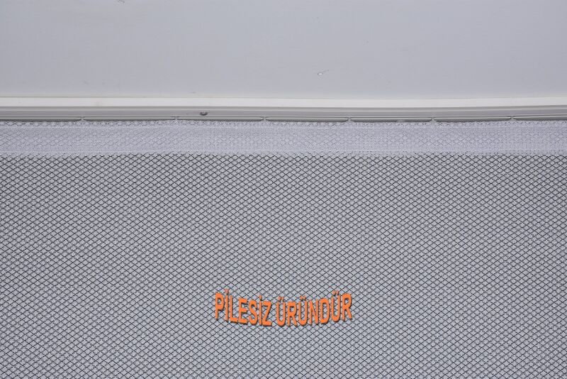 PETEK MODEL GRİ RENK TEK KANAT PİLESİZ Hazır Fon Perde 200*260 cm - 4