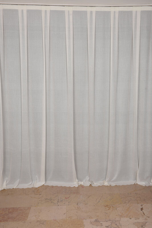 PETEK MODEL KREM RENK TEK KANAT PİLESİZ Fon Perde 300*260 cm - 2