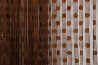 PUANLI MODEL ACI KAHVE RENK HAZIR İP PERDE 300*280 cm - 4