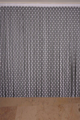 PUANLI MODEL BEYAZ RENK HAZIR İP PERDE 300*270 cm - 2