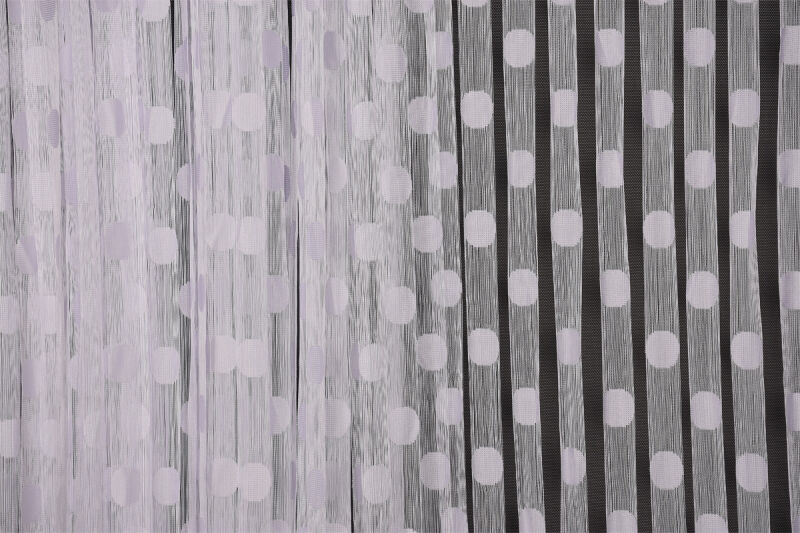PUANLI MODEL BEYAZ RENK HAZIR İP PERDE 300*270 cm - 4