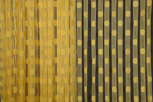 PUANLI MODEL CİVCİV SARISI RENK HAZIR İP PERDE 300*270 cm - 5