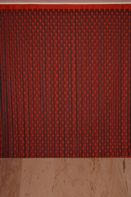 PUANLI MODEL KIRMIZI RENK HAZIR İP PERDE 300*270 cm - 2