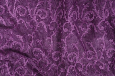 ŞAL MODEL MOR RENK TEK KANAT Hazır dikilmiş Pileli Fon Perde 75*260 cm - AKÇA TEKSTİL