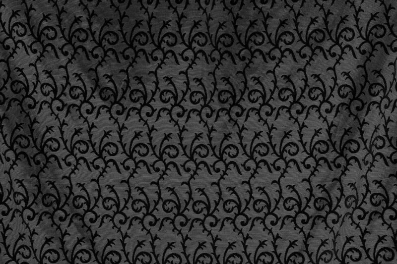 ŞAL SİYAH RENK TEK KANAT Hazır dikilmiş Pileli Fon Perde 75*260 cm - 7