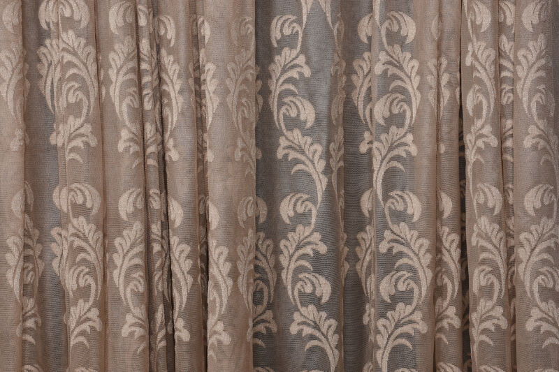 SARMAŞIK VİZON RENK TEK KANAT Dikilmiş Pileli Fon Perde 300*260 Cm - 7