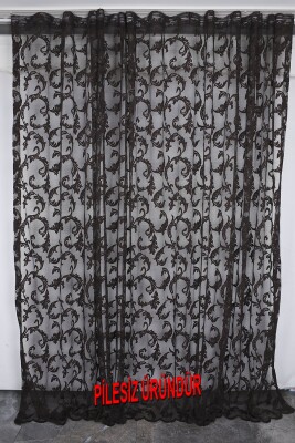 SULTAN 1 MODEL ACI KAHVE RENK PİLESİZ TEK KANAT Fon Perde 300*260 cm - 2