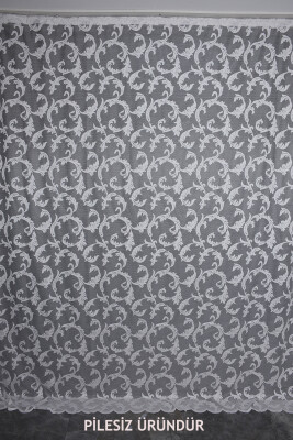 SULTAN 1 MODEL KIRIK BEYAZ RENK PİLESİZ TEK KANAT Fon Perde 300*260 cm - 2