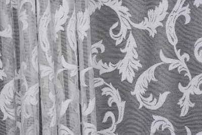 SULTAN 1 MODEL KIRIK BEYAZ RENK PİLESİZ TEK KANAT Fon Perde 300*260 cm - 5