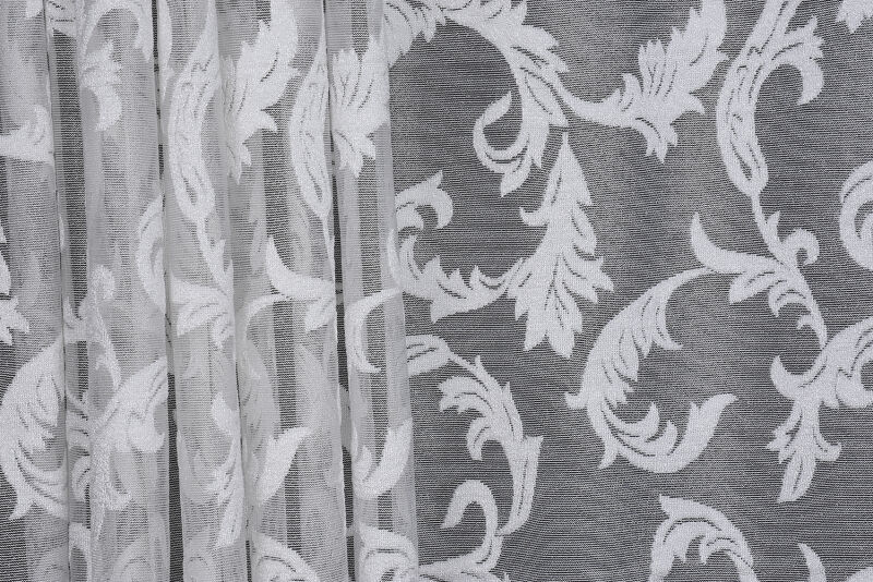 SULTAN 1 MODEL KIRIK BEYAZ RENK PİLESİZ TEK KANAT Fon Perde 300*260 cm - 5