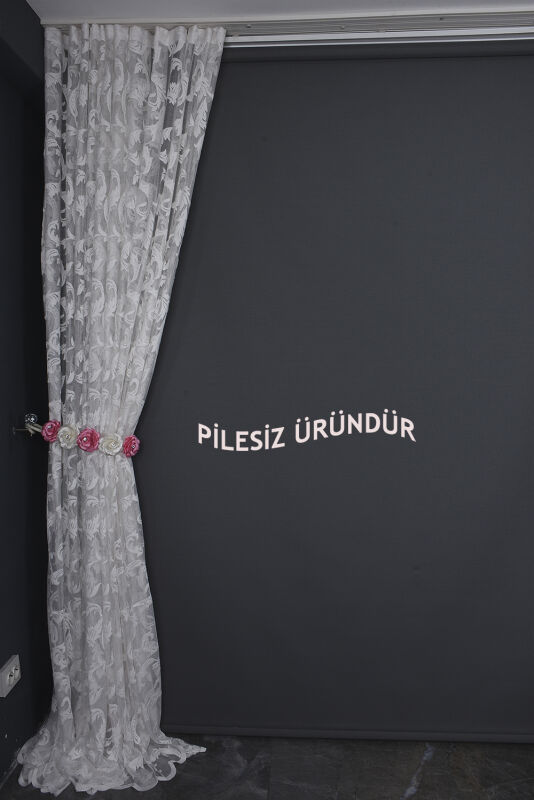 SULTAN 1 MODEL KIRIK BEYAZ RENK PİLESİZ TEK KANAT Fon Perde 300*260 cm - 7