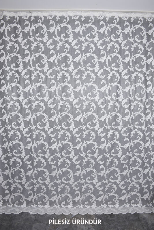 SULTAN 1 MODEL KREM RENK PİLESİZ TEK KANAT Fon Perde 300*260 cm - 4