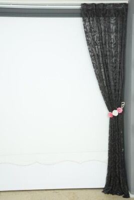 SULTAN 2 MODEL ANTRASİT RENK TEK KANAT Pileli Fon Perde 75*260 cm - 5