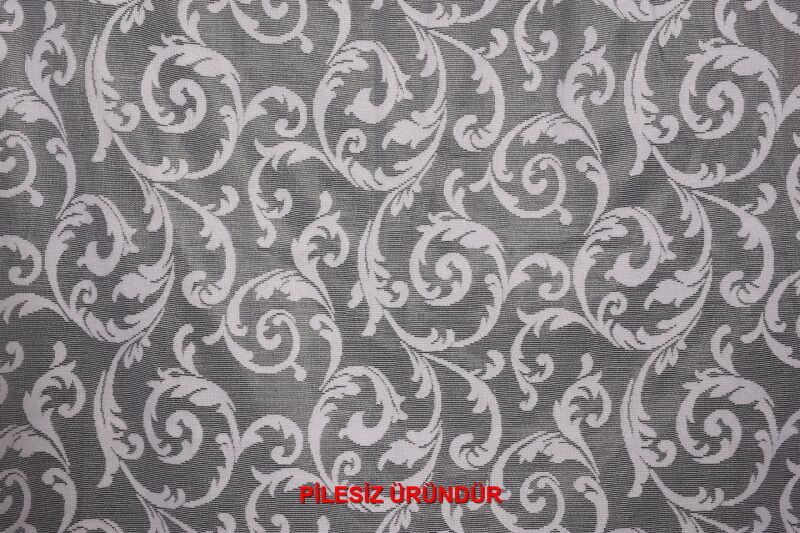 SULTAN 2 MODEL KIRIK BEYAZ RENK TEK KANAT PİLESİZ Hazır Fon Perde 200*260 cm - 3