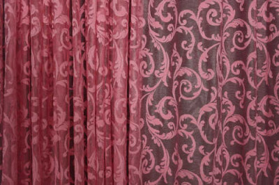 SULTAN 2 MODEL PEMBE RENK TEK KANAT Hazır dikilmiş Pileli Fon Perde 300*260 cm - 3