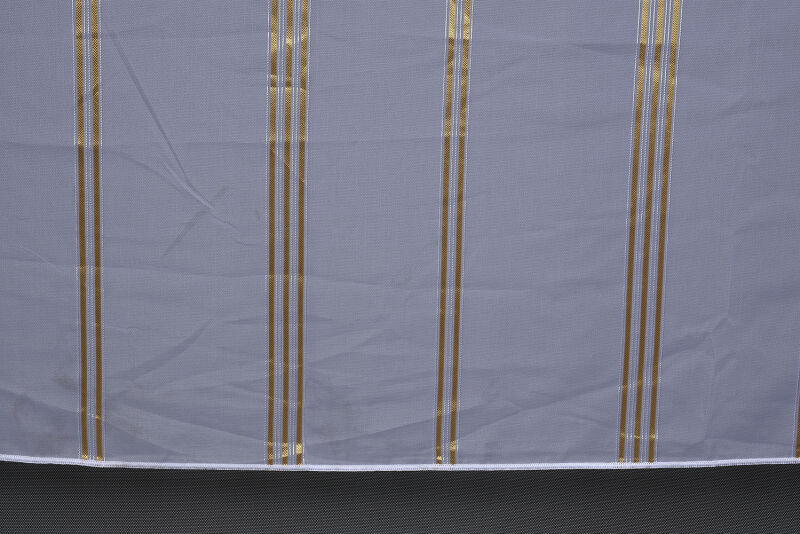 TERGAL 1120 MODEL BEYAZ RENK TEK KANAT Hazır dikilmiş Pileli Fon Perde 300*260 cm - 6