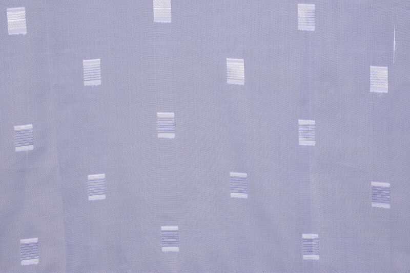 TERGAL BEYAZ KARELİ KIRIK BEYAZ RENK TEK KANAT Hazır Dikilmiş Pileli Fon Perde 300*260 Cm - 7