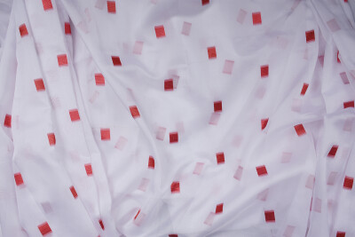 TERGAL KARELİ BORDO RENK TEK KANAT Hazır dikilmiş Pileli Fon Perde 300*260 cm - 9