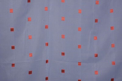 TERGAL KARELİ KIRMIZI RENK TEK KANAT Hazır Dikilmiş Pileli Fon Perde 300*260 Cm - 6