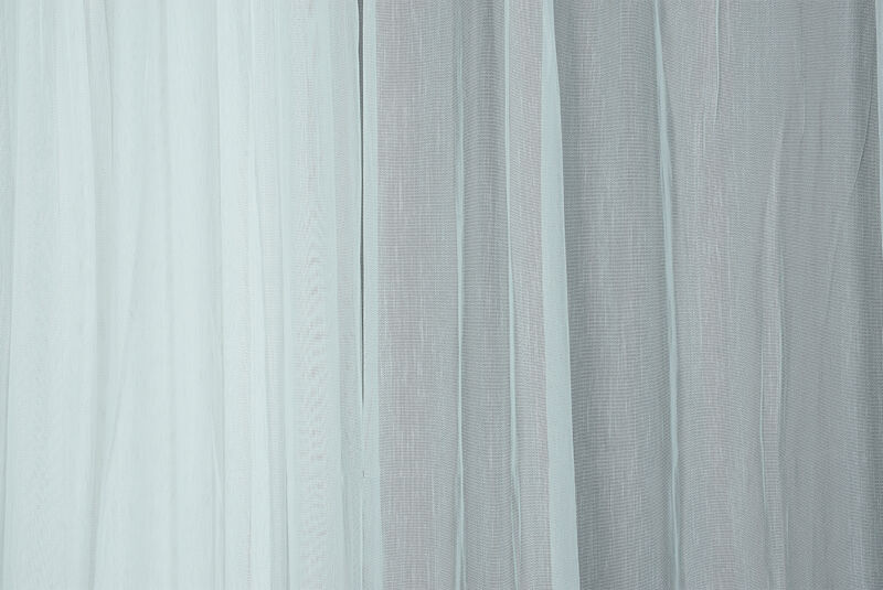 TTM DESEN KIRIK BEYAZ RENK TEK KANAT Hazır dikilmiş Pileli Fon Perde 300*260 cm - 2