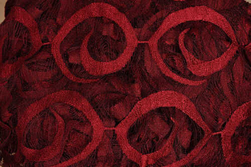 VAKKO ÇİFT RENK KIRMIZI İP PERDE HAZIR DÜĞMELERİ DİKİLMİŞ İP PERDE 300*250 cm - 5