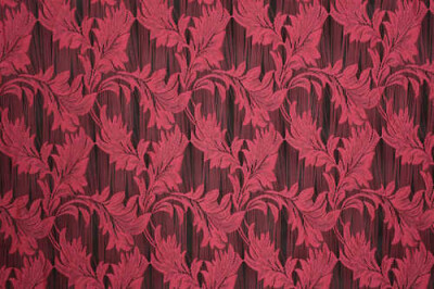 YAPRAK MODEL FUŞYA RENK İP PERDE HAZIR DÜĞMELERİ DİKİLMİŞ İP PERDE 300*280 cm - 2