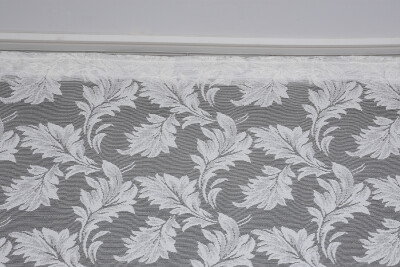 YAPRAK MODEL KREM RENK PİLESİZ TEK KANAT Fon Perde 300*260 cm - 5