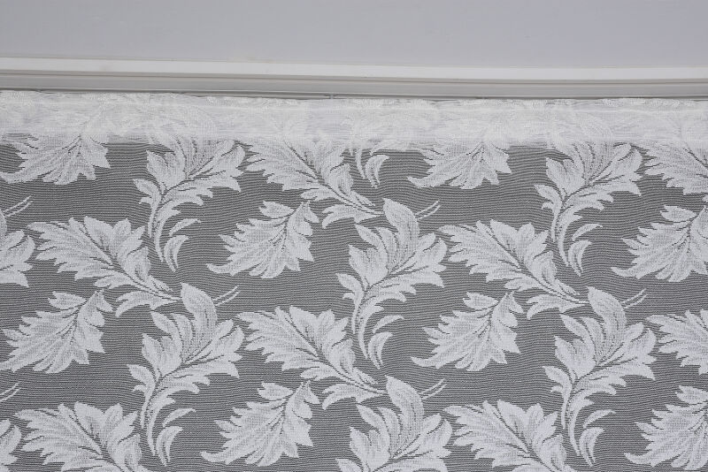 YAPRAK MODEL KREM RENK PİLESİZ TEK KANAT Fon Perde 300*260 cm - 5