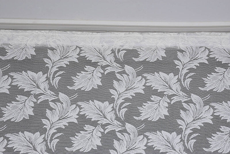 YAPRAK MODEL KREM RENK PİLESİZ TEK KANAT Fon Perde 300*260 cm - 5