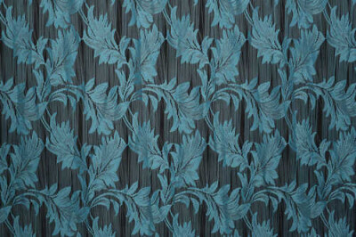 YAPRAK MODEL TURKUAZ RENK İP PERDE HAZIR DÜĞMELERİ DİKİLMİŞ İP PERDE 300*280 cm - 4