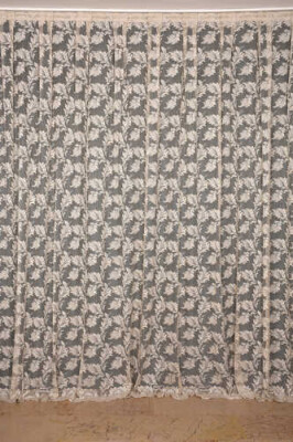 YAPRAK MODEL VİZON RENK İP PERDE HAZIR DÜĞMELERİ DİKİLMİŞ İP PERDE 300*270 cm - 1